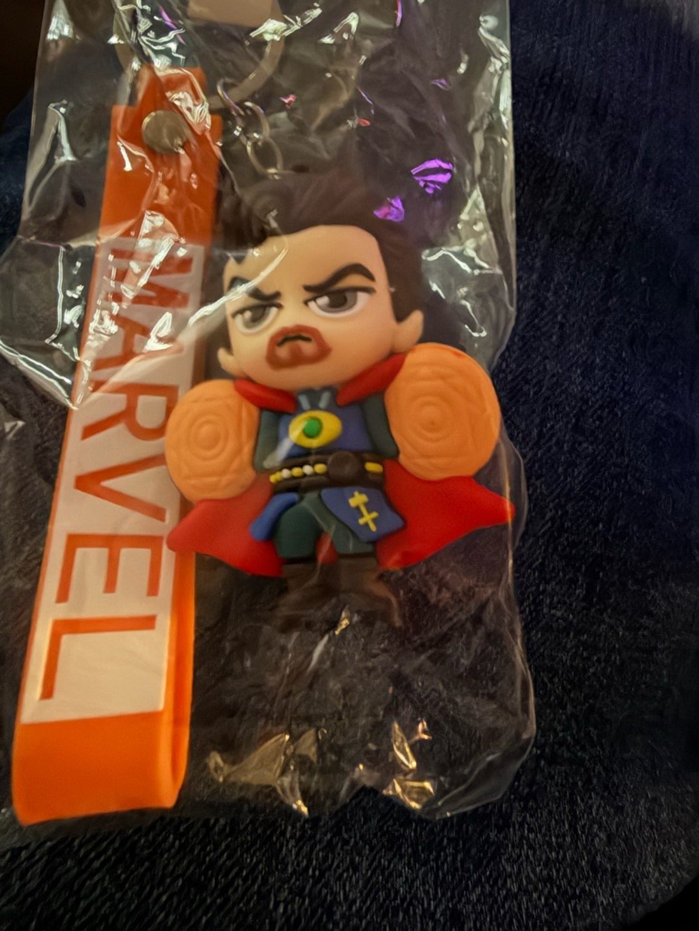 Marvel Doctor Strange Keychain – Red, Blue, Orange
